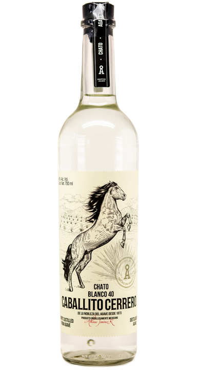 El Caballito Cerrero Caballito Cerrero Chato Blanco 40, the bottle reviewed
