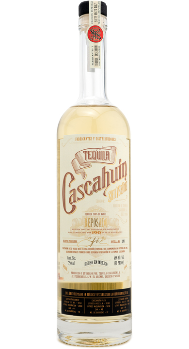 Cascahuín Reposado Siete Veces Diez, the bottle reviewed