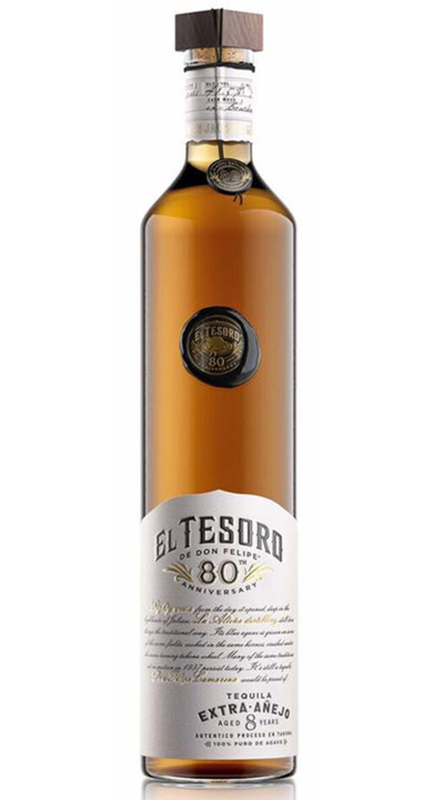 El Tesoro de Don Felipe 80th Anniversary Extra Añejo, the bottle reviewed