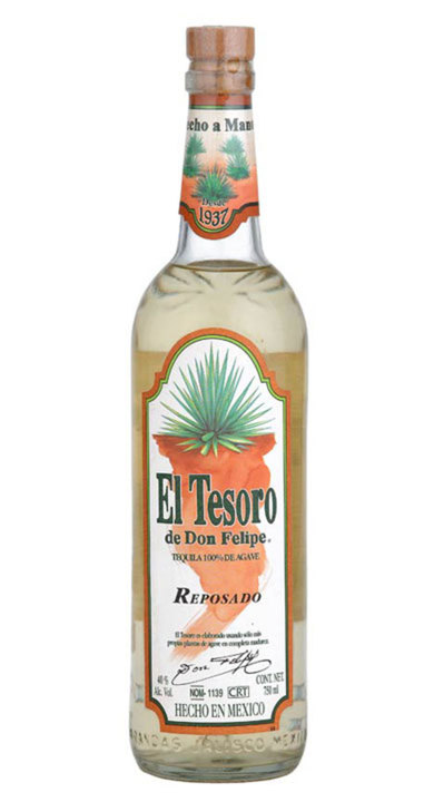 El Tesoro de Don Felipe Reposado (White Label), the bottle reviewed