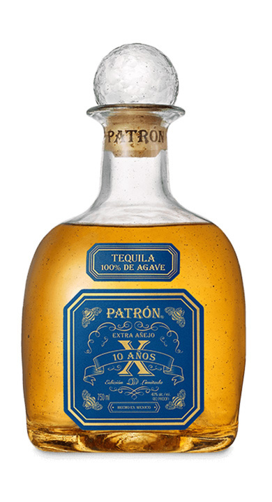 Patron Patrón Extra Añejo 10 Años, the bottle reviewed