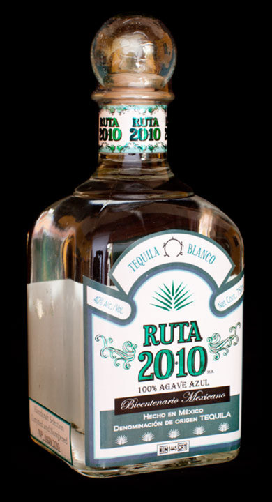 Ruta 2010 Tequila Blanco, the bottle reviewed