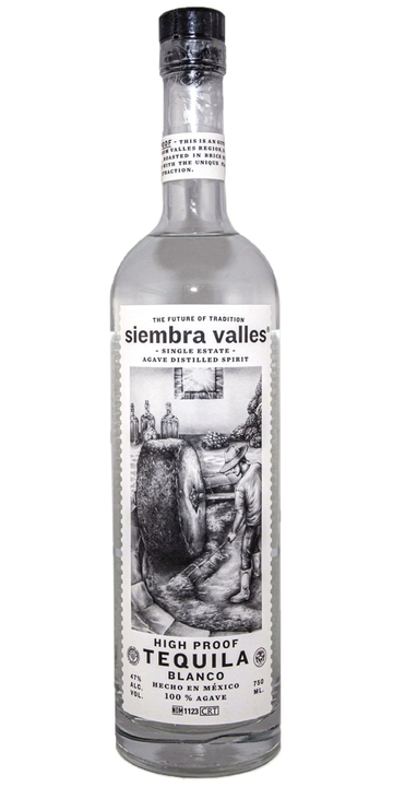 Siembra Valles High Proof Blanco, the bottle reviewed