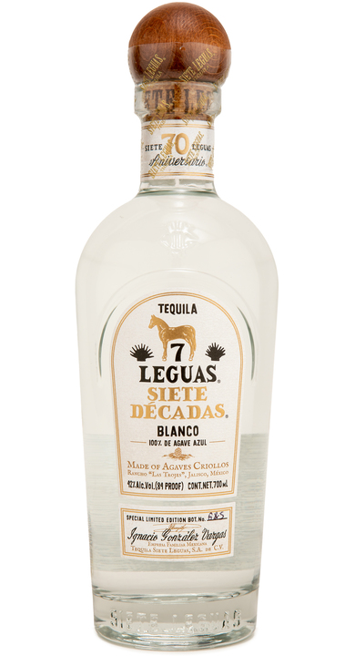 Siete Leguas "Siete Décadas" Blanco, the bottle reviewed