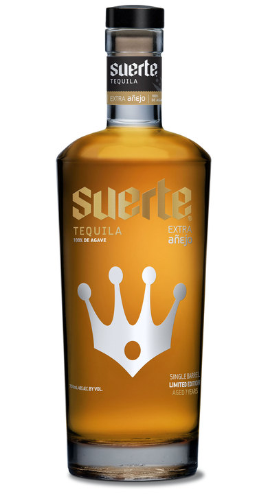 Suerte Tequila Extra Añejo Kings Crown Edition (2016), the bottle reviewed