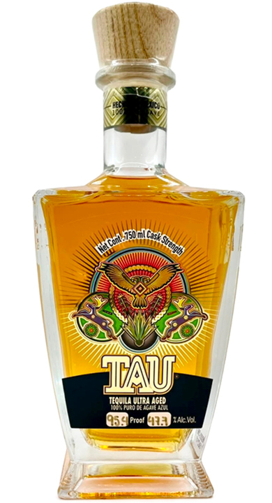 Tequila Tau Tau High Proof Extra Añejo, the bottle reviewed