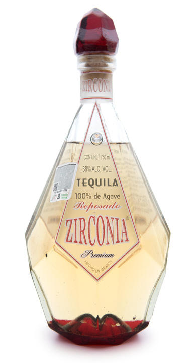 Tequila Zirconia Premium Reposado, the bottle reviewed