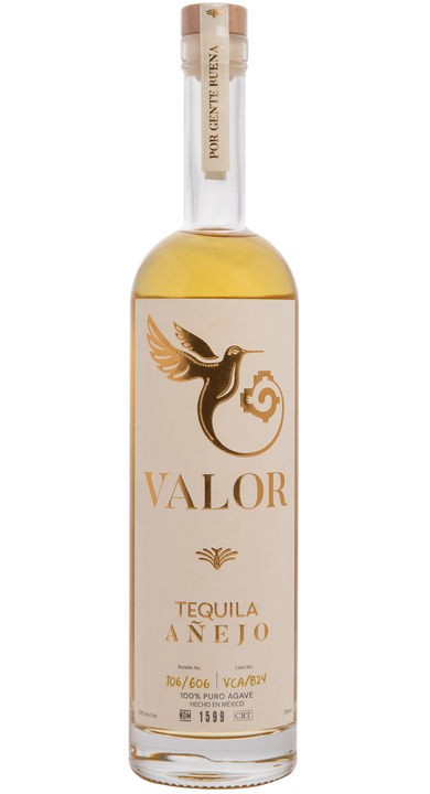 Valor Tequila Añejo, the bottle reviewed