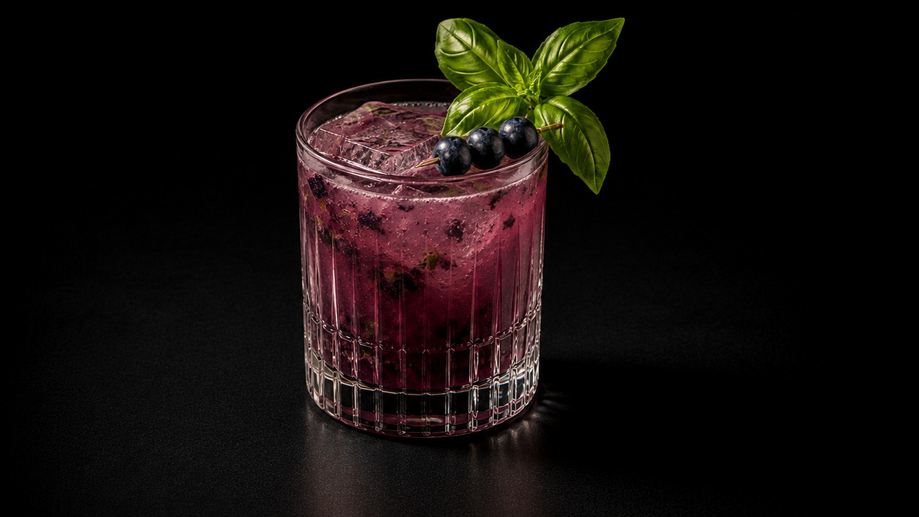 Blueberry Basil Margarita